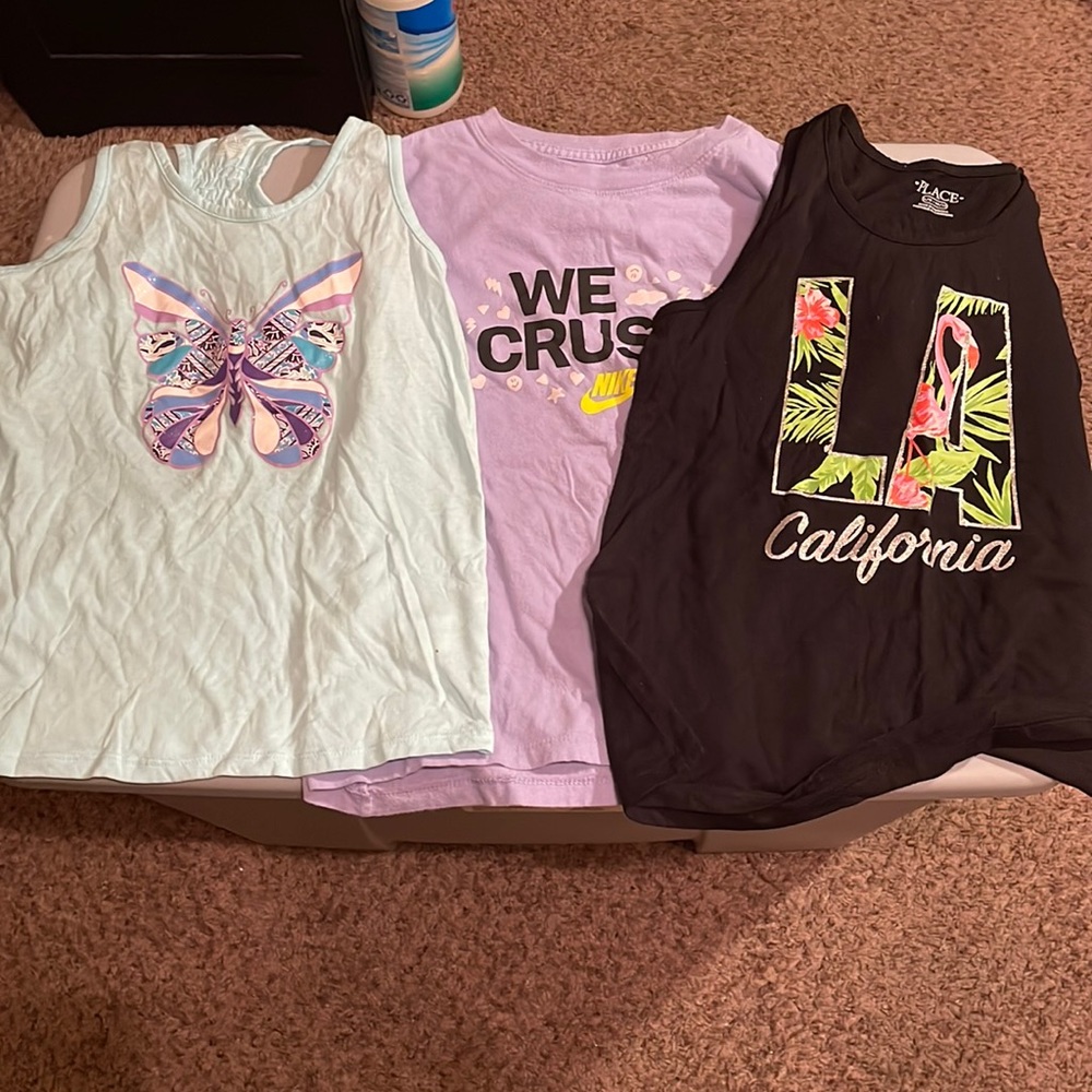 3 Girls Shirts Sz L (10/12)